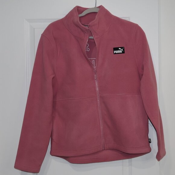 PUMA Women’s Pink Full-Zip Fleece Jacket Size Medium or Large NWT - Picture 6 of 12